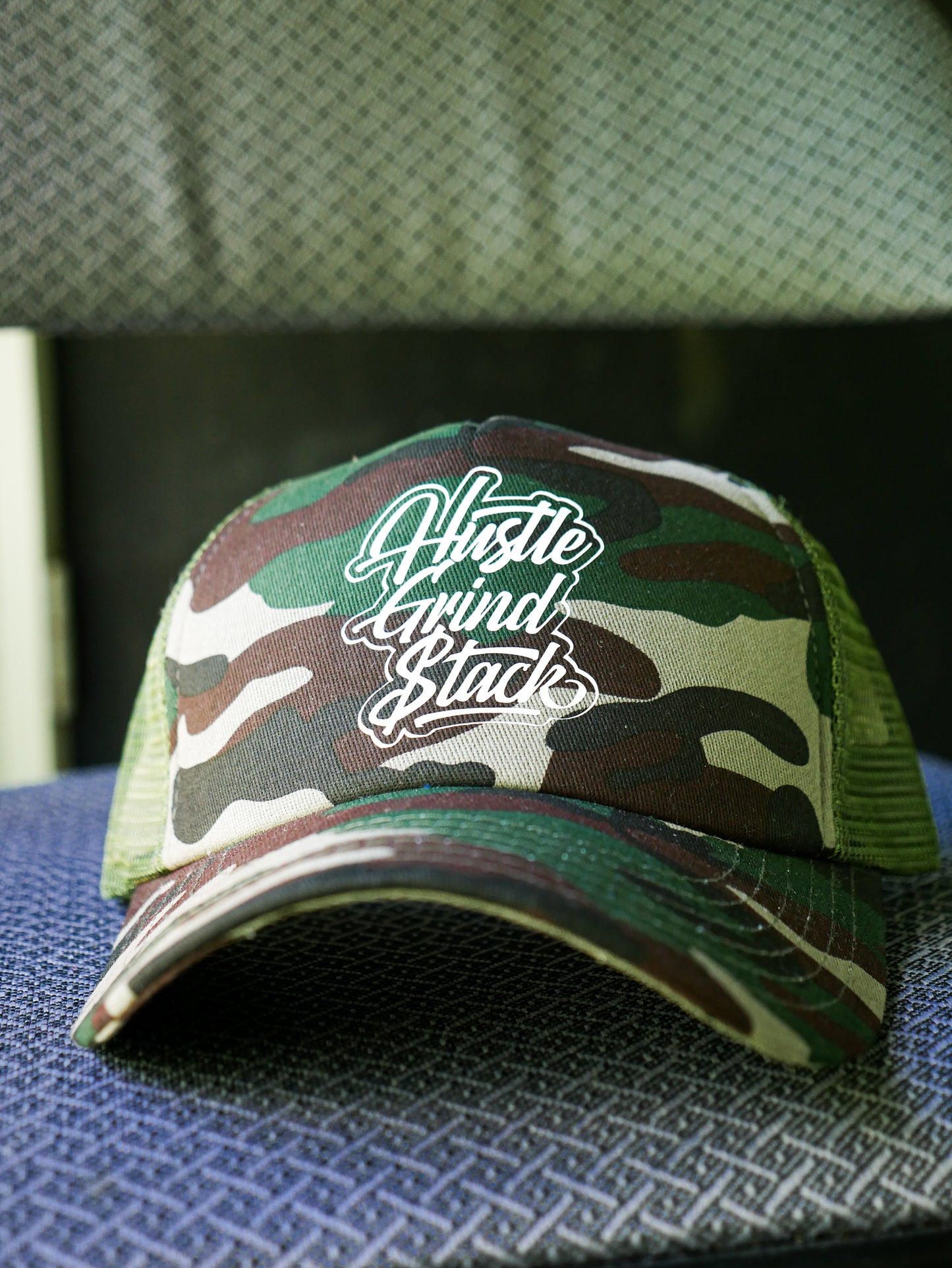 Hustle,Grind, Stack -Trucker Hats