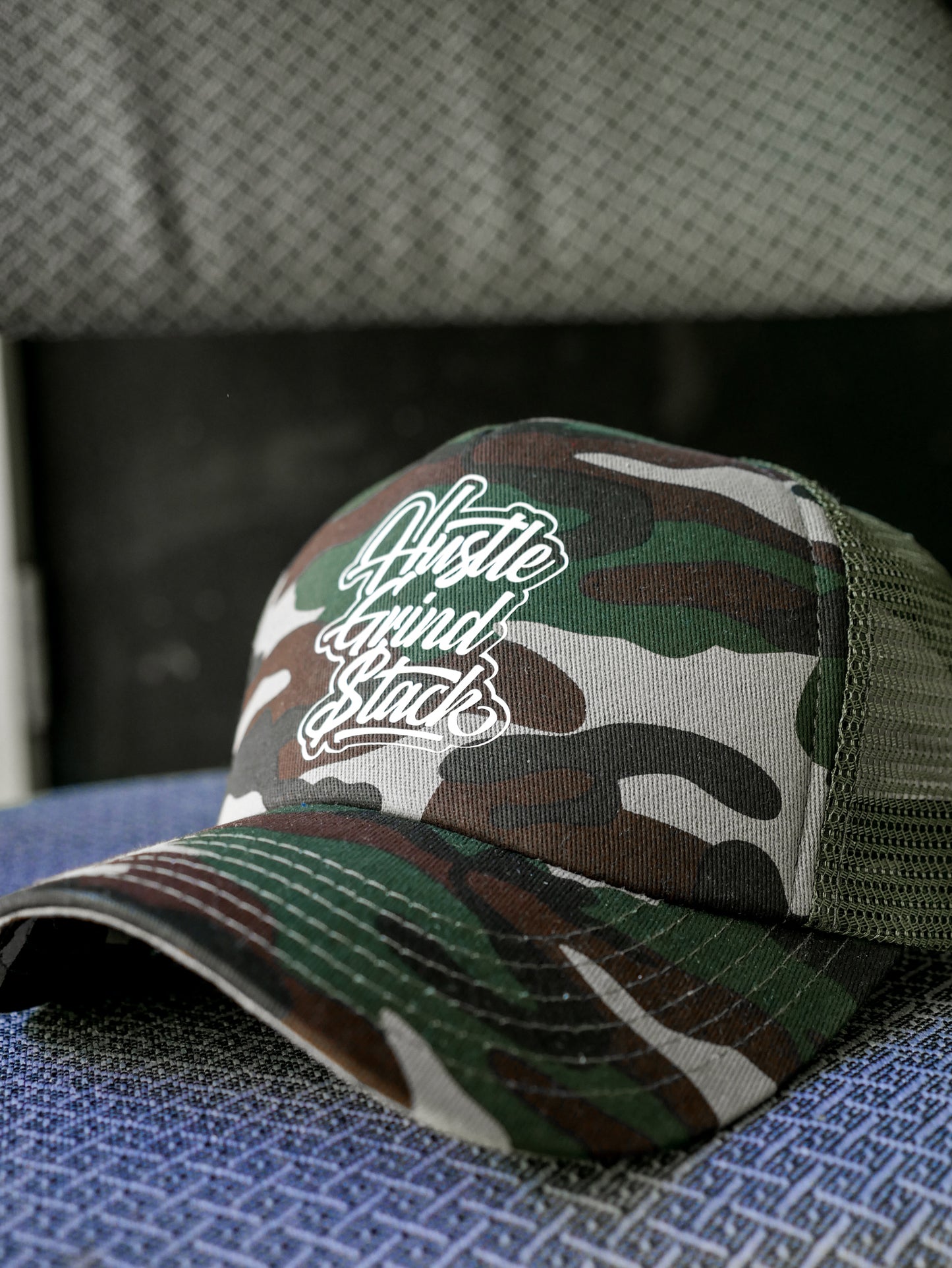 Hustle,Grind, Stack -Trucker Hats