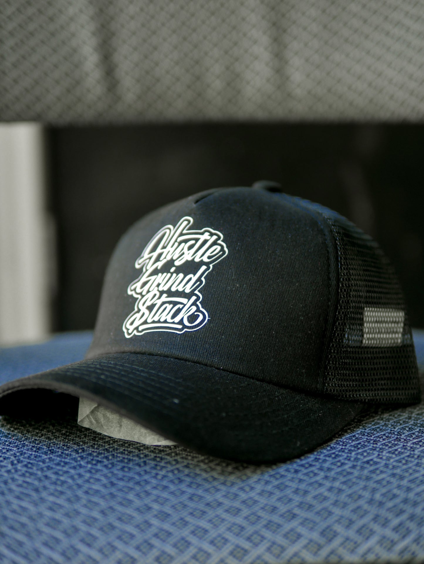 Hustle,Grind, Stack -Trucker Hats