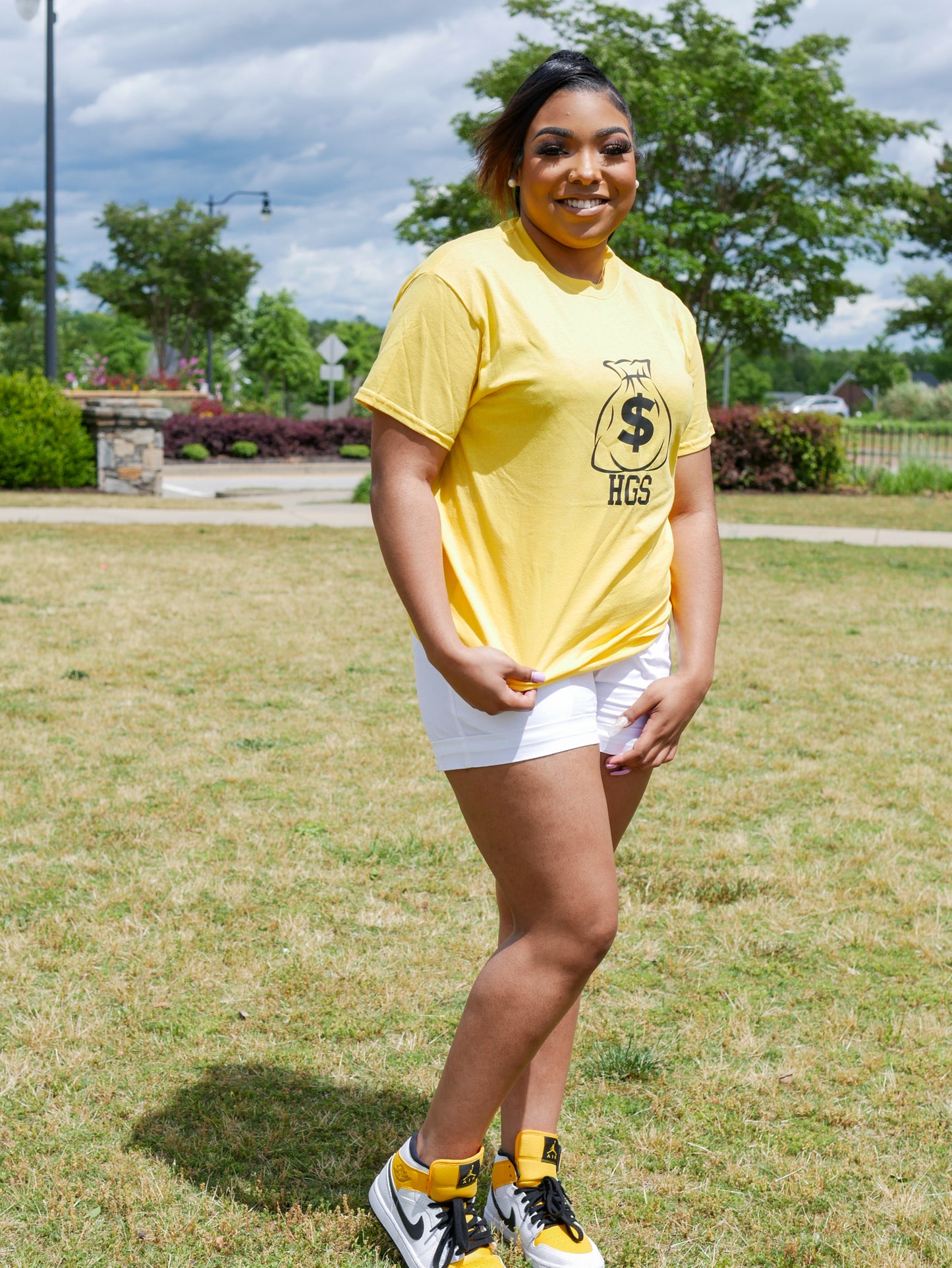 Yellow and Black Money Bag T-shirt