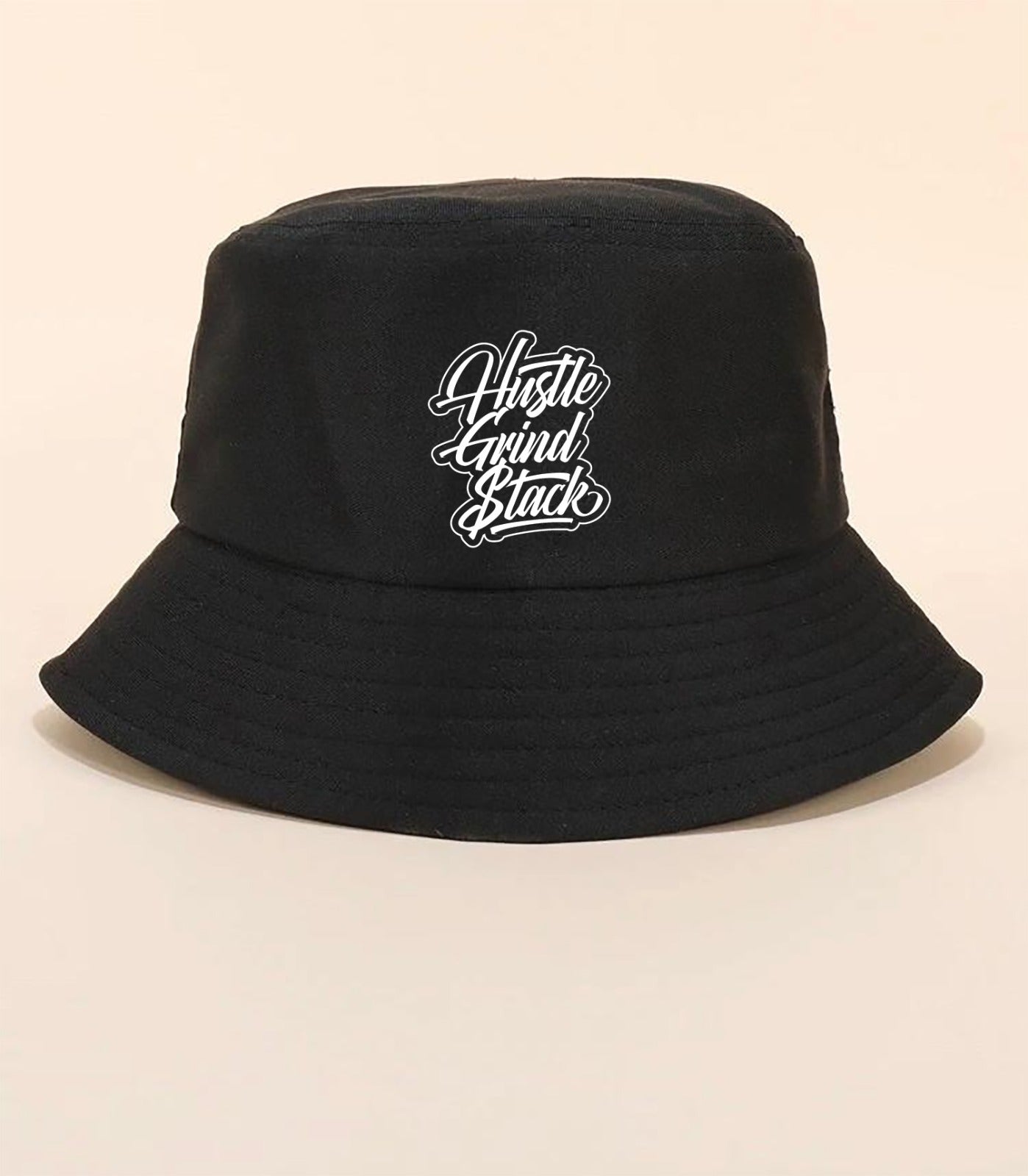 Hustle Grind Stack Bucket Hat